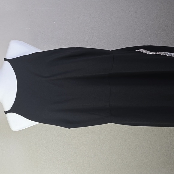 BCX black Sleeveless Halter Neck Sheath Maxi Dress size 2X - Picture 3 of 15